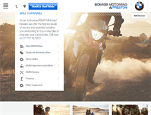 Tablet Screenshot of bowkermotorrad.com